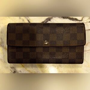 Louis Vuitton Brown Checkered Wallet